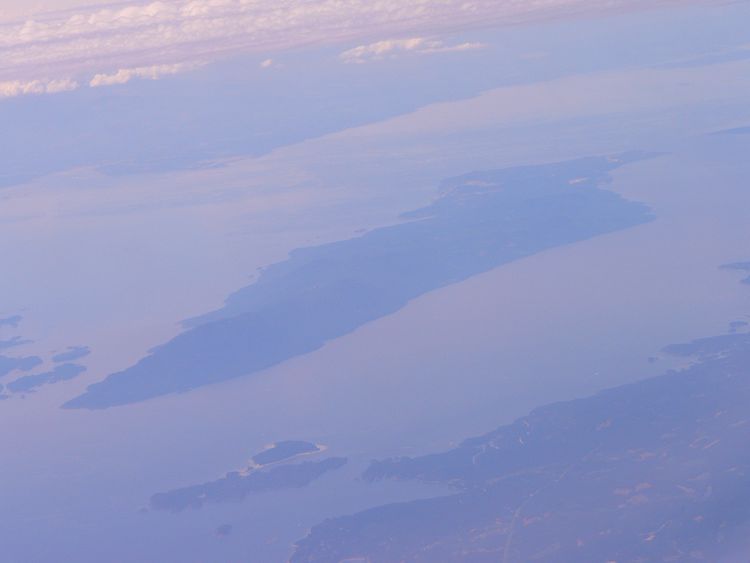 Ile de Vancouver (vue du hublot)