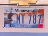 Plaque d'immatriculation du Minnesota
