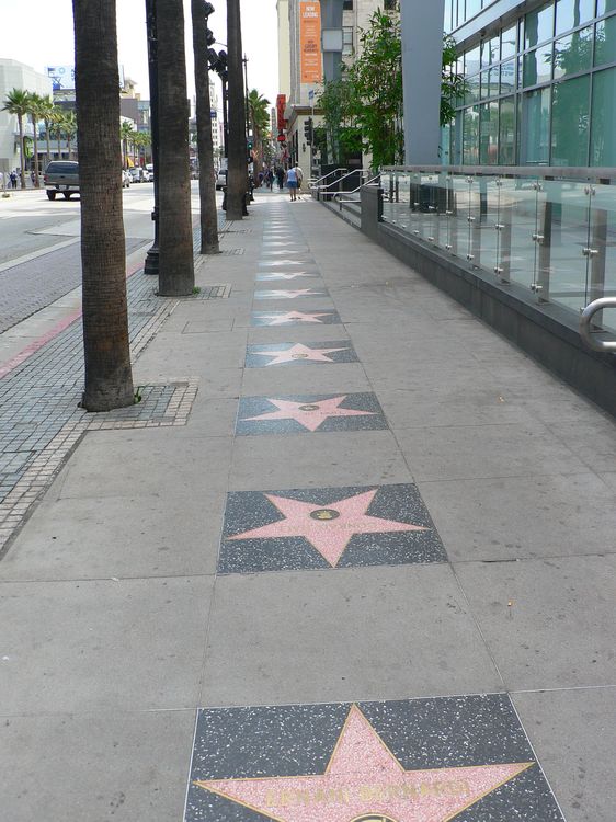 toiles sur Hollywood Boulevard